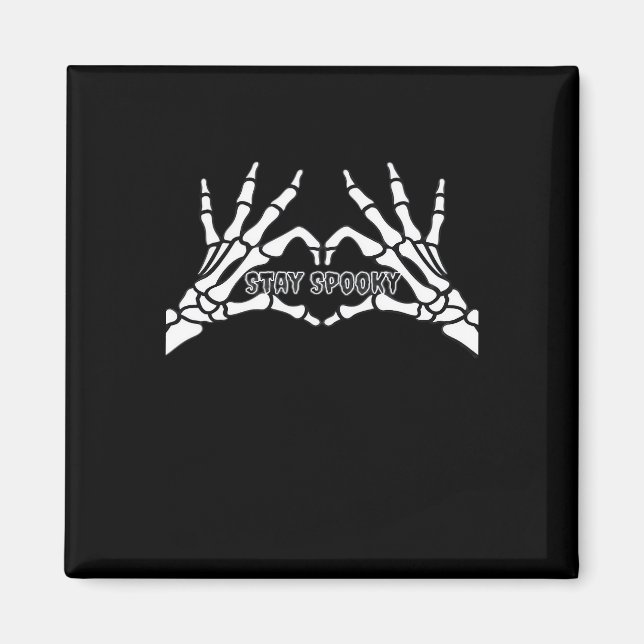 Aimant Skeleton Coeur Et Mains Design Classique (Devant)