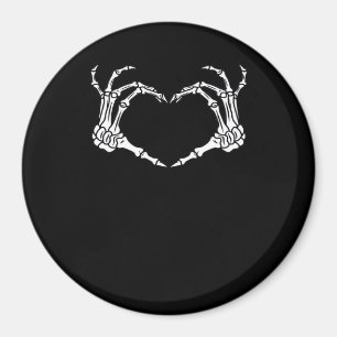Aimant Skeleton Coeur main Halloween Design