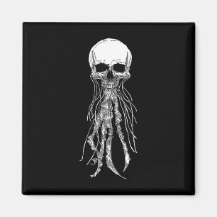 Aimant Skeleton Crâne méduse d'horreur Halloween Rock N R