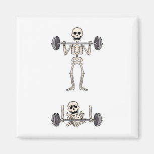 Aimant Skeleton Gym Drôle Entraînement Gym plaisanteries 