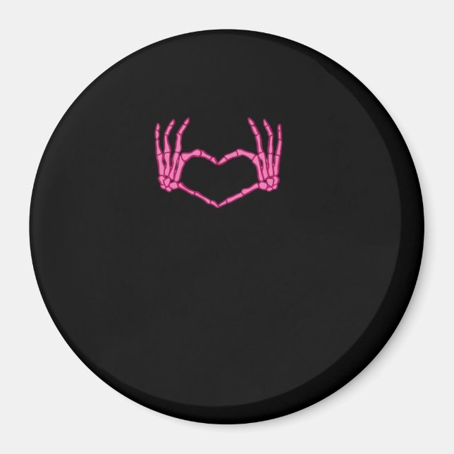 Aimant Skeleton Heart Hands Classic (Devant)