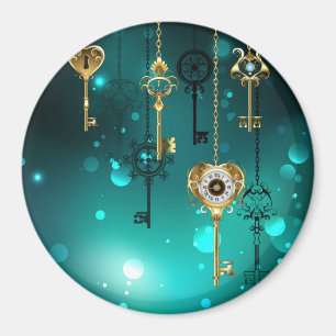 Aimant Skeleton Keys on Green Background