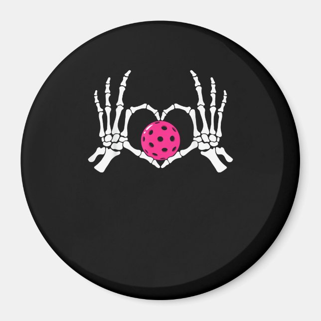 Aimant Skeleton Mains Coeur Signer Drôle Pickle Valentine (Devant)