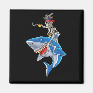 Aimant Skeleton Pirate équitation Requin mignonette Garço