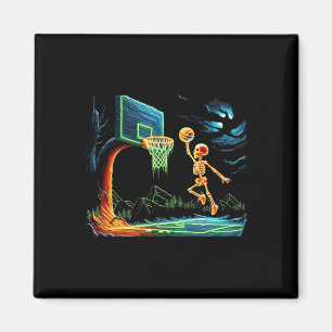 Aimant Skeleton Slam Dunk Hoop Sketll Halloween Hommes ga