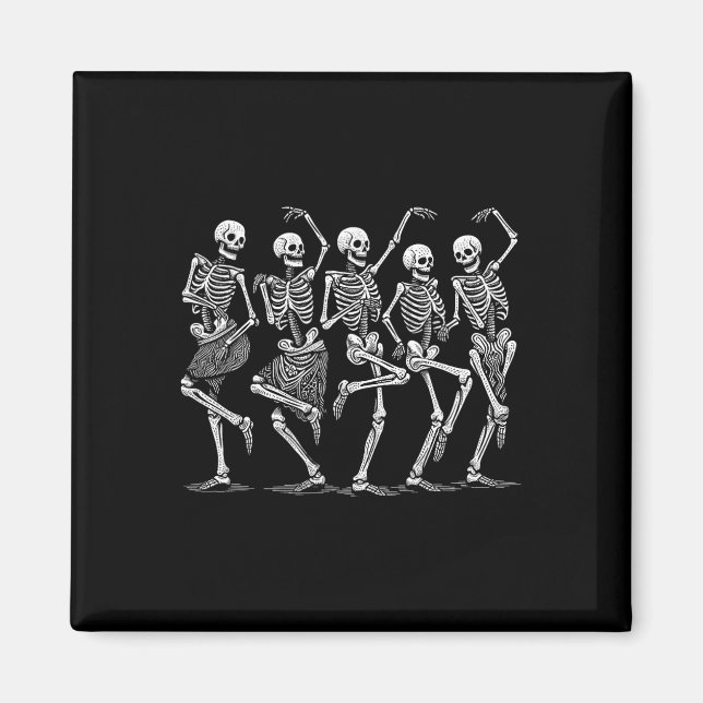 Aimant Skeletons de danse Costume d'Halloween Femmes Fill (Devant)