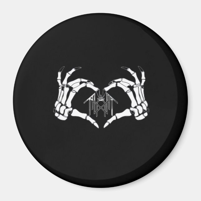 Aimant Skeletons Token Heart Hands (Devant)