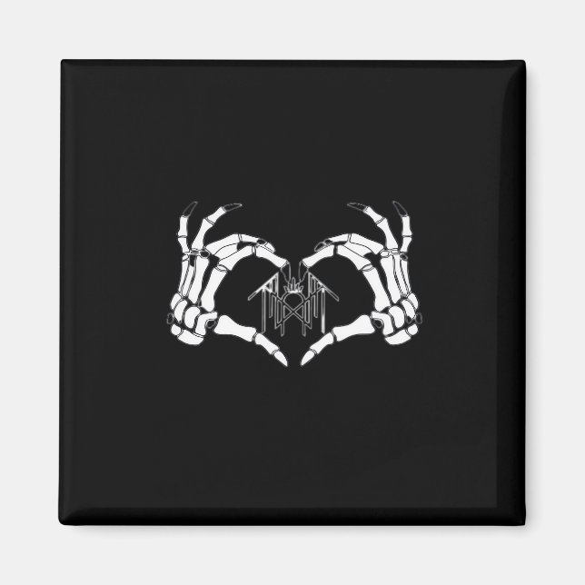 Aimant Skeletons Token Heart Hands (Devant)