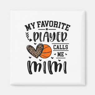 Aimant Sketll My Favori Player Me Appelle Mimi Heart Gran