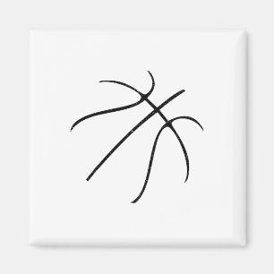 Aimant Sketll Silhouette Bll Cadeau Sketll Coach Sports