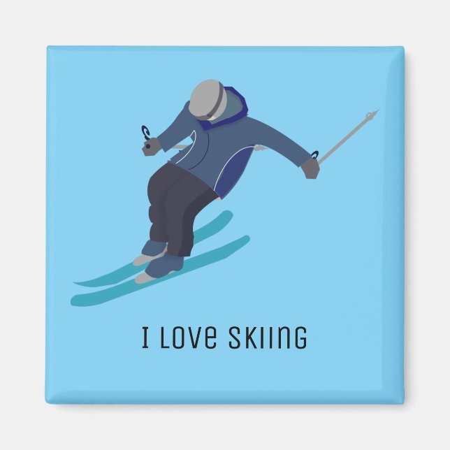 Aimant Ski (Devant)