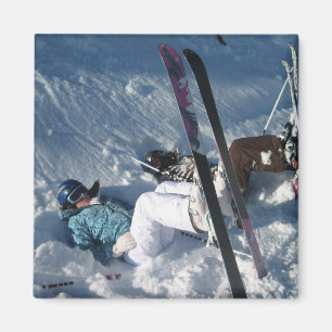 Aimant Ski à l'envers