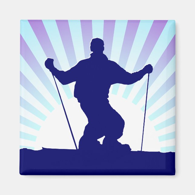 Aimant ski alpin (Devant)