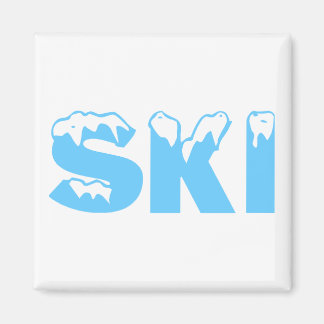 Aimant Ski (bleu)