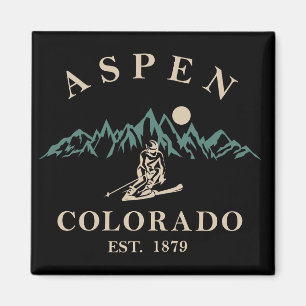 Aimant Ski d'Aspen Colorado