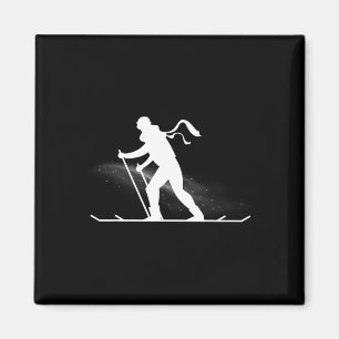 Aimant Ski de fond, Ski de fond avec Fu