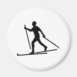 Aimant Ski de pays croisé