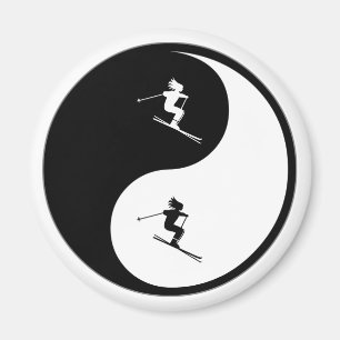 Aimant Ski de Yin Yang