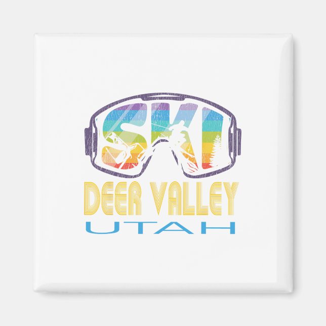 Aimant Ski Deer Valley Utah Vacances ski (Devant)