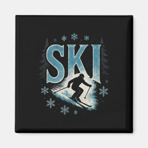 Aimant Ski - Descente Alpin Freestyle Racing