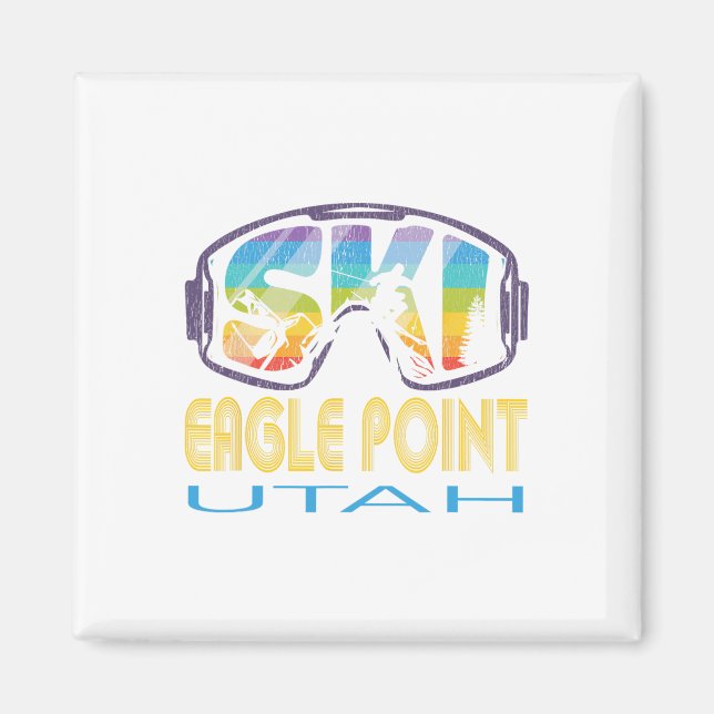 Aimant Ski Eagle Point Utah Vacances ski (Devant)