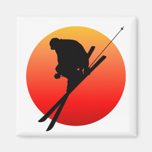 Aimant Ski frais de Sun