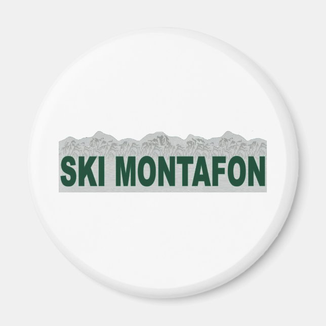 Aimant Ski Montafon (Devant)