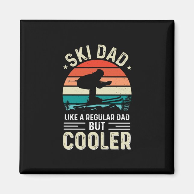 Aimant Ski papa (Devant)