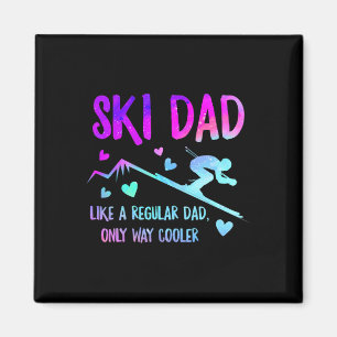 Aimant Ski Papa Ski Papa Papa Papa Papa Cool Snowboardin