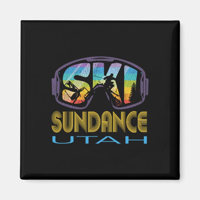 Aimant Ski Sundance Utah Vacances de Ski  (Devant)