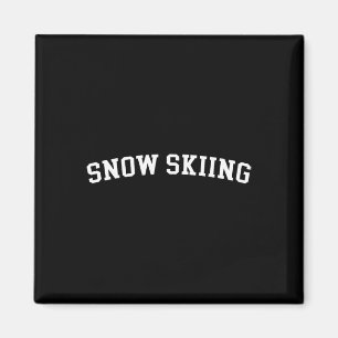 Aimant Ski sur neige _1