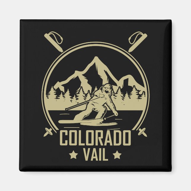 Aimant Ski Vail Colorado (Devant)