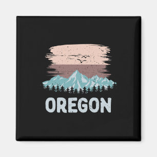 Aimant Ski vintage T Chemise Oregon Snowboard Mountai