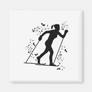 Aimant Skieur de fond Ski nordique Xc _2