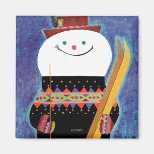Aimant Skis pour Snowman