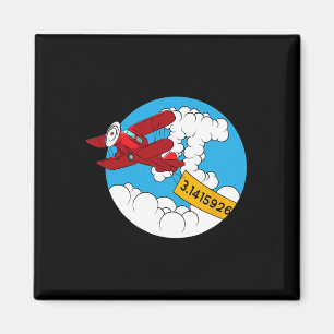 Aimant Sky Avion Funny Math Nerd Anniversaire Cadeau Pi J