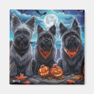 Aimant Skye Terrier Halloween Épouvantable 