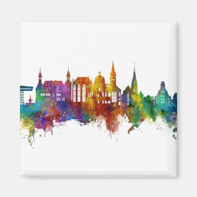 Aimant Skyline Aachen Allemagne (Devant)