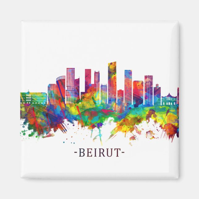 Aimant Skyline Beyrouth Liban (Devant)