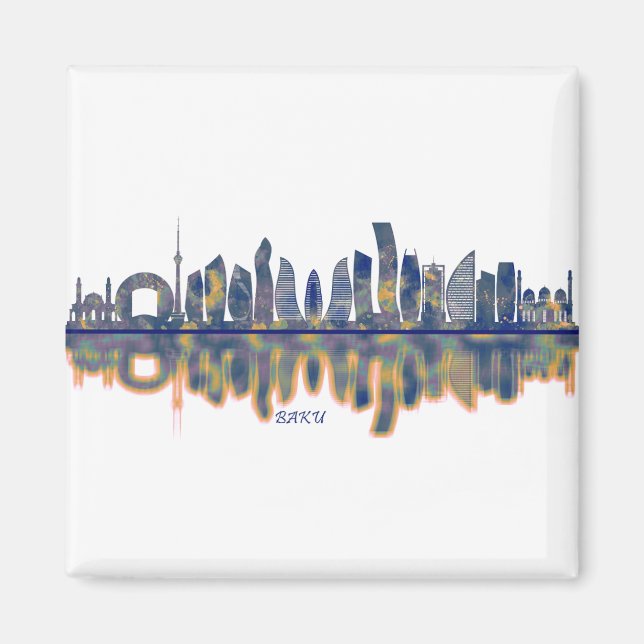 Aimant Skyline de Bakou (Devant)