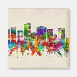 Aimant Skyline de Greenville en Caroline du Sud