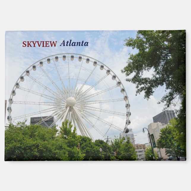 Aimant Skyview Ferris Wheel Atlanta, Géorgie (Recto)