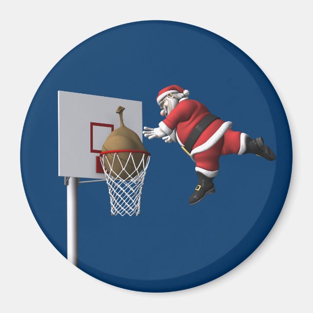 Aimant Slam Dunk Santa Claus (Devant)