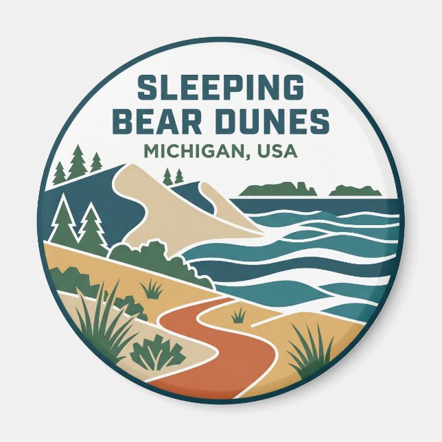 Aimant Sleeping Bear Dunes National Lakeshore États-Unis (Devant)