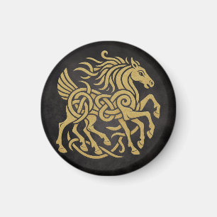 Aimant Sleipnir Cheval à Huit Pattes Mythologie Nordique