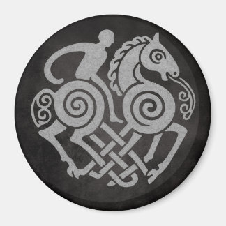 Aimant Sleipnir et Odin Symbole Mythologie Nordique Desig