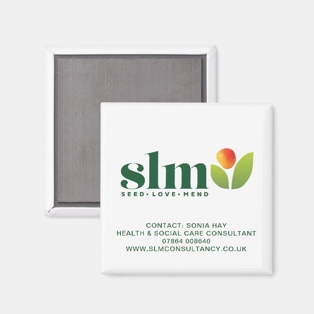 Aimant SLM CONSULTANCY Client Merci Cadeau (Recto/Verso)