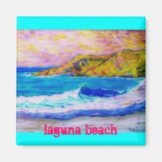 Aimant slogan de la plage de laguna