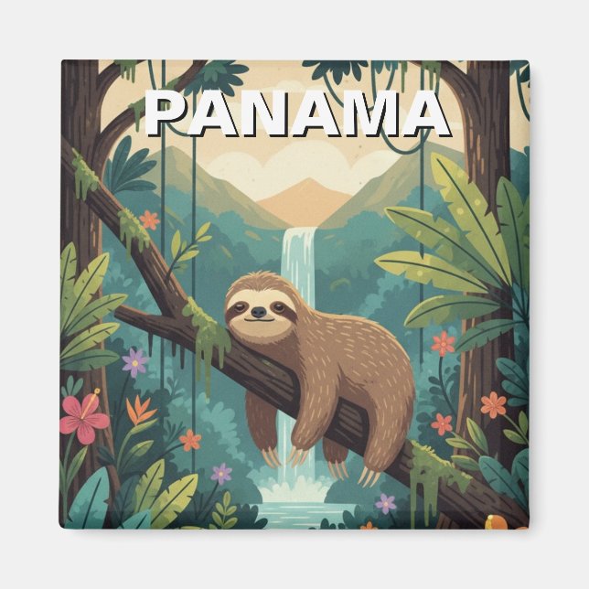 Aimant Sloth dans la forêt tropicale Panama (Devant)