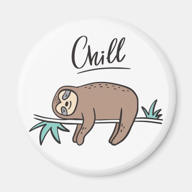 Aimant Sloth dit "Chill" (Devant)